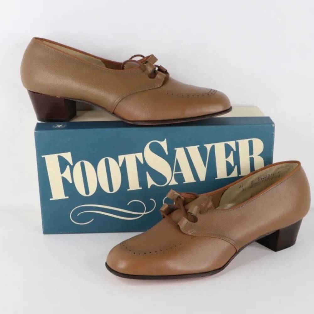 Vintage Oxfords Leather Sole size 11D